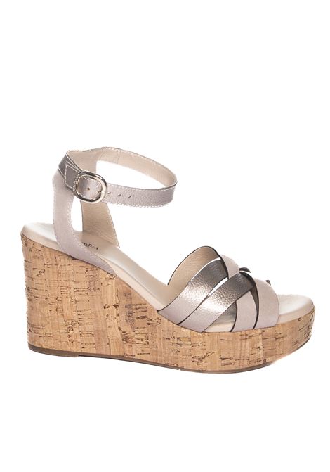 Nude leather sandal NERO GIARDINI | E410610DVELOUR-677